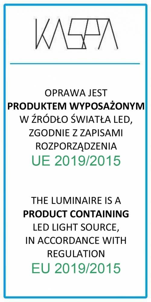 Kaspa :: Lampa ścienna / kinkiet Flat LED czarny