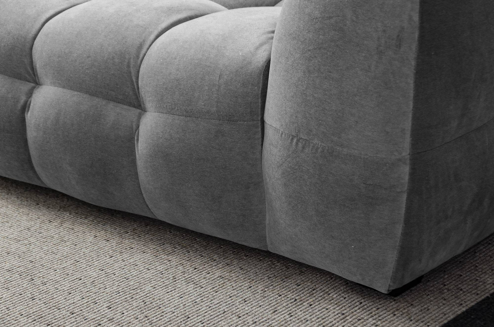 Nordic Line :: Sofa tapicerowana Michelle (dawniej Michelin) 3-osobowa szara 236x68x105 cm