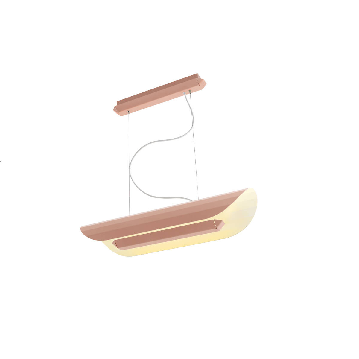 Kaspa :: Apolin lineare Pendelleuchte, Breite 65 cm, rosa