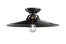 Ferroluce :: Lampa sufitowa B&W czarna śr. 42 cm