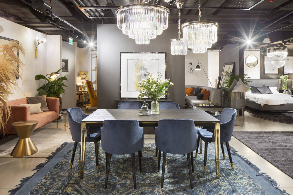 Carpet Decor :: Dywan Blush niebieski ręczne wykonanie