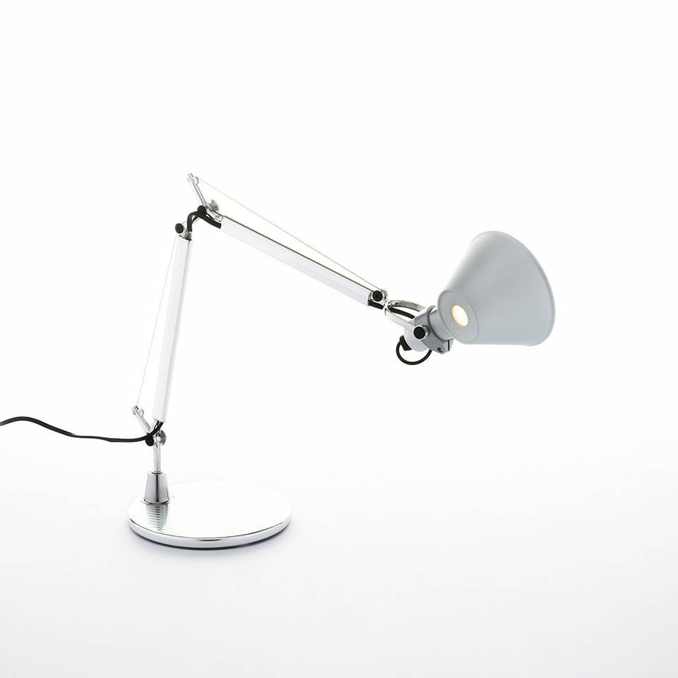 Artemide :: Schreibtischlampe aus Aluminium Tolomeo Micro LED Höhe 37 cm silber