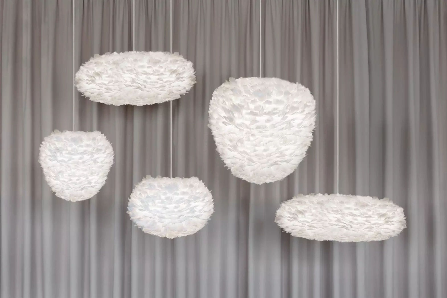 Umage :: Eos Evia large white hanging lamp, diameter 55 cm