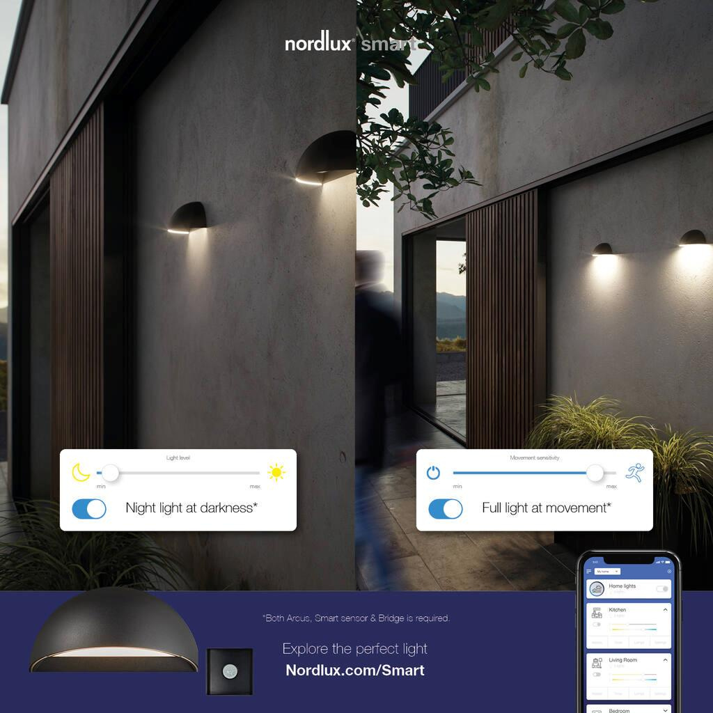 Nordlux :: Sconce Arcus Smart black W: 20 cm