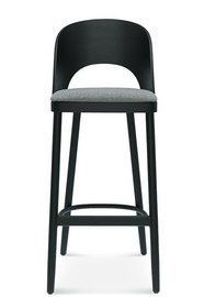 Fameg :: Hoker / Bar Stuhl aus Holz Avola schwarz