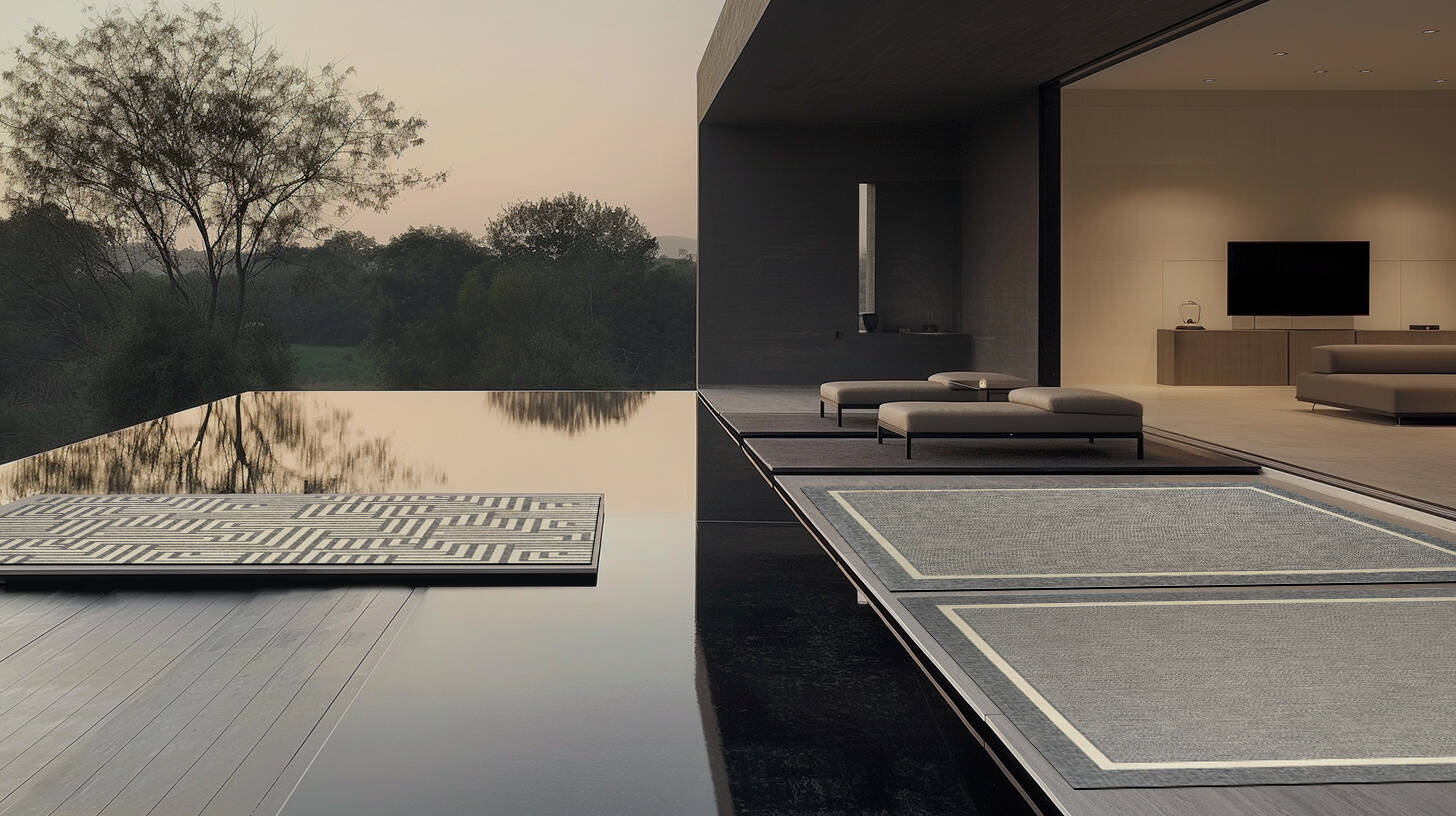 Teppichdekor :: Manana Beige und Grau Outdoor-Teppich