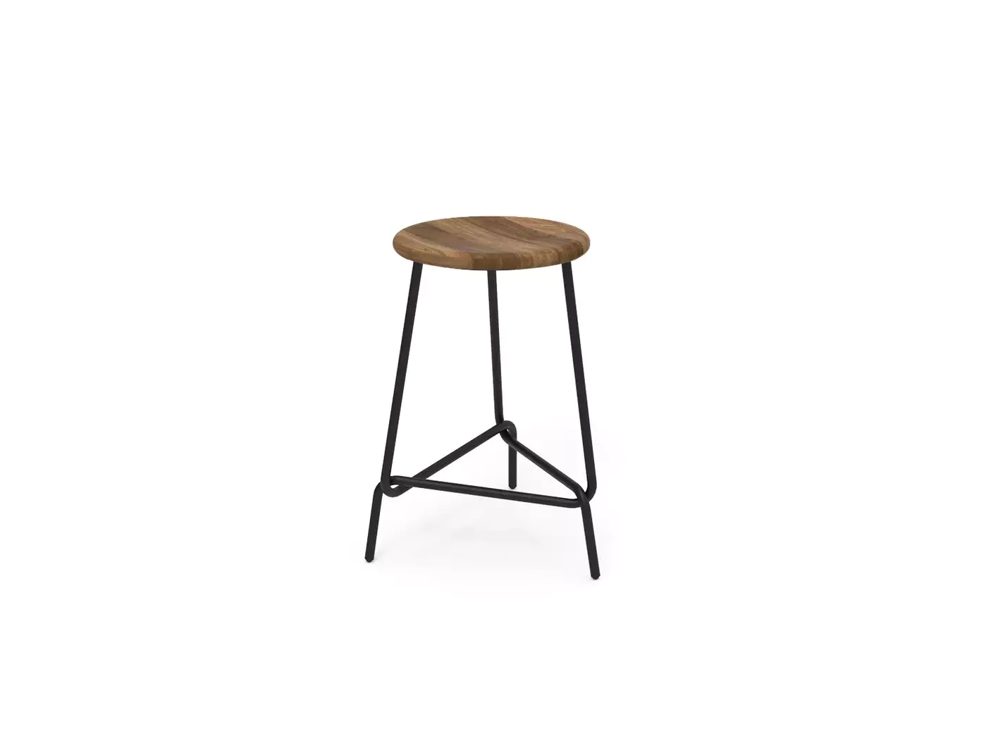 Loft Decora :: Bar stool / hocker Miam brown-black height 63 cm