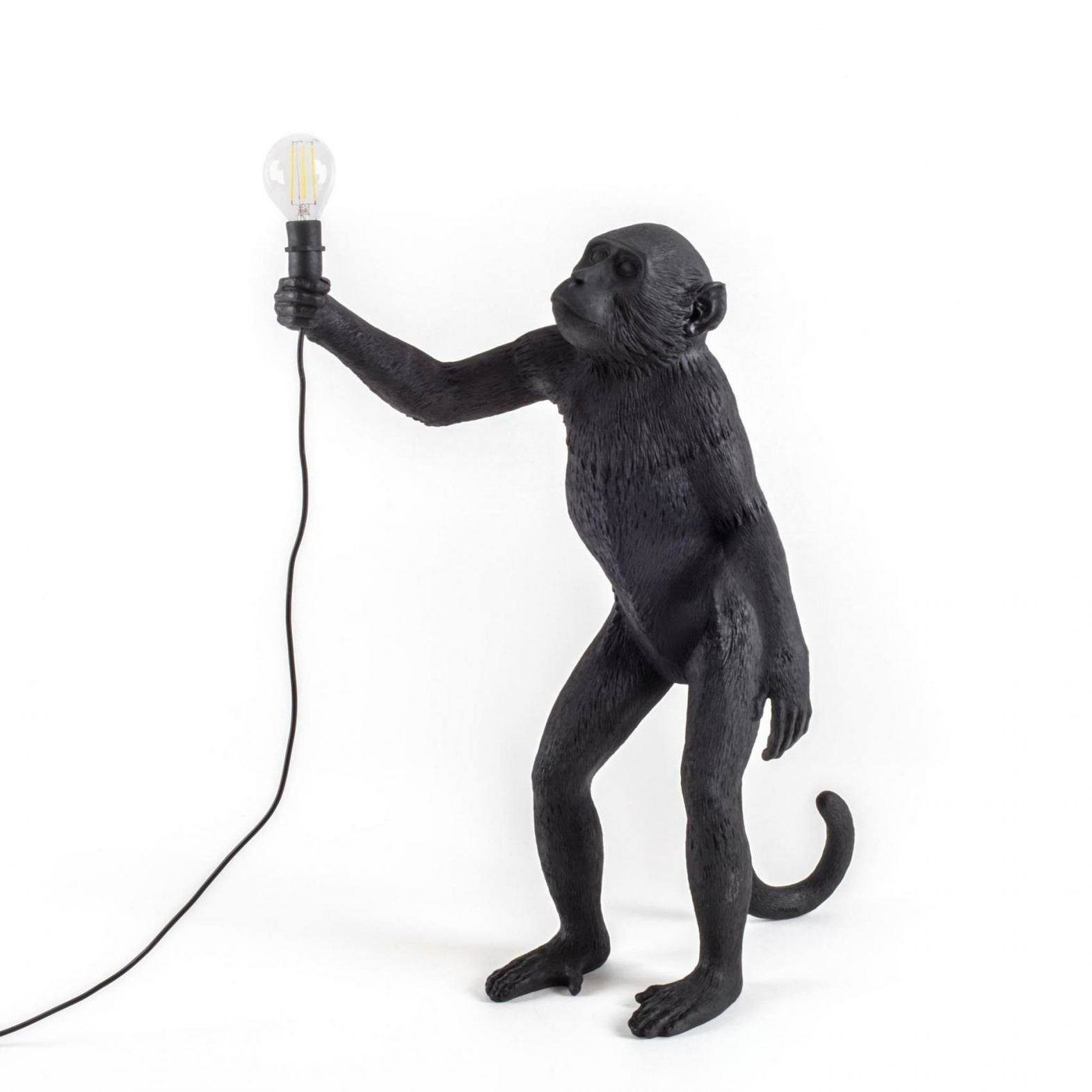 Seletti :: Lampa stołowa Monkey Standing Outdoor czarna