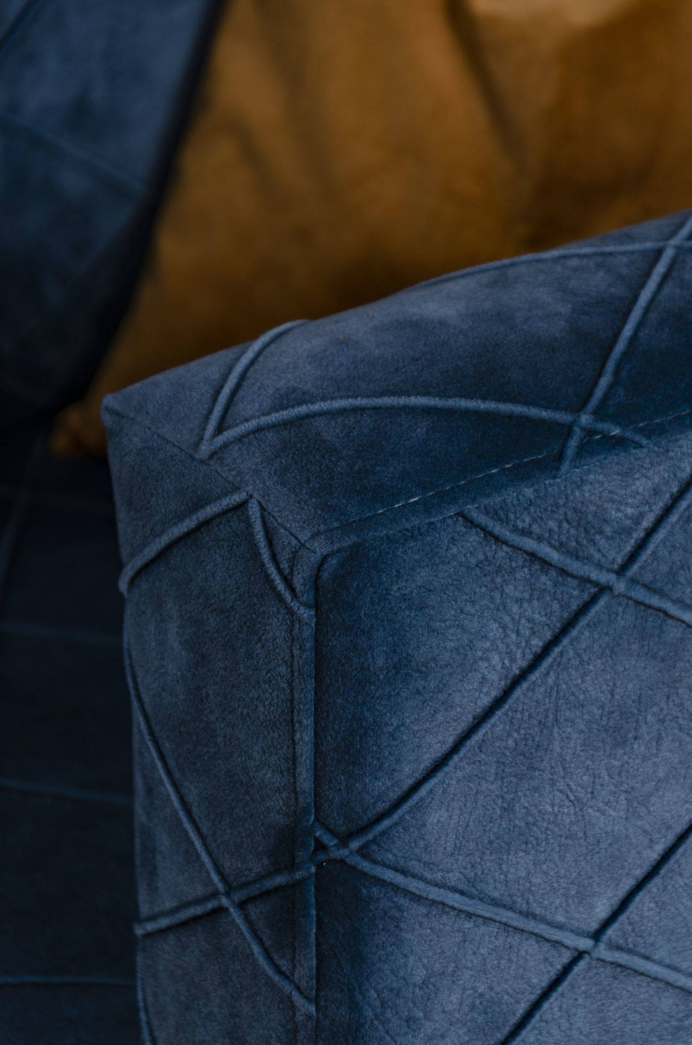 Nordic Line :: Upholstered armchair Block blue 85x76x79 cm