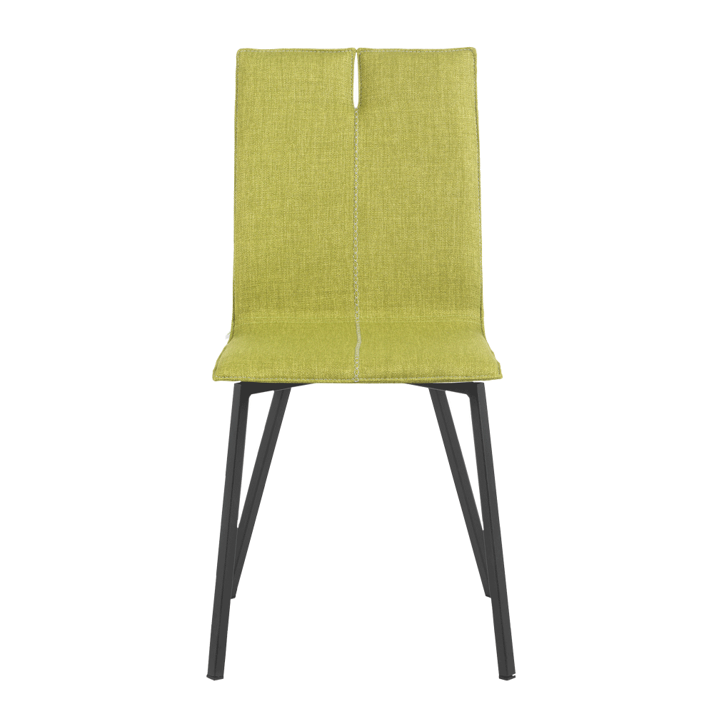 Mobitec :: Mood 31 upholstered chair, green, width 44 cm, metal legs