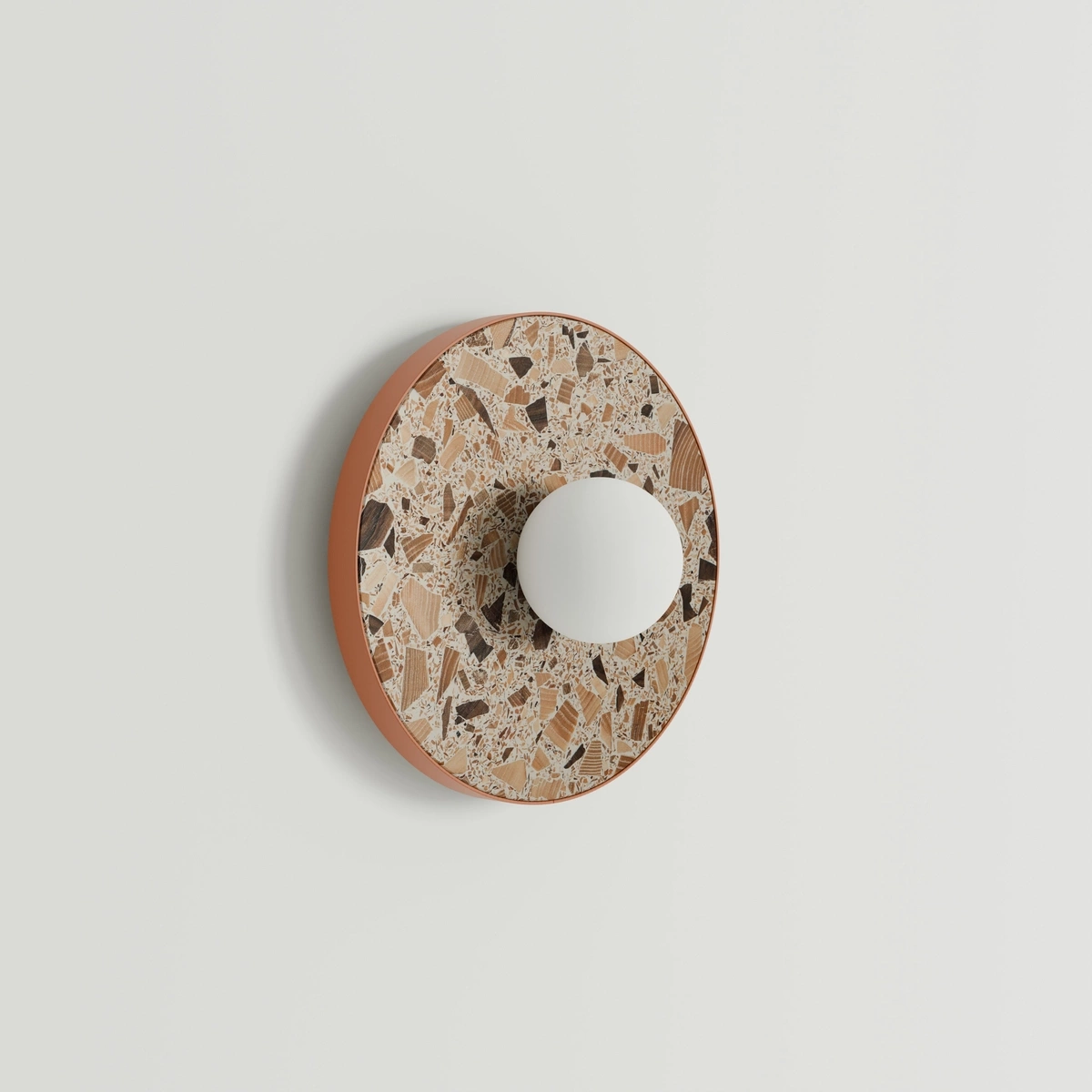 Kaspa :: Legra wall lamp / sconce, width 30 cm, terracotta IP44