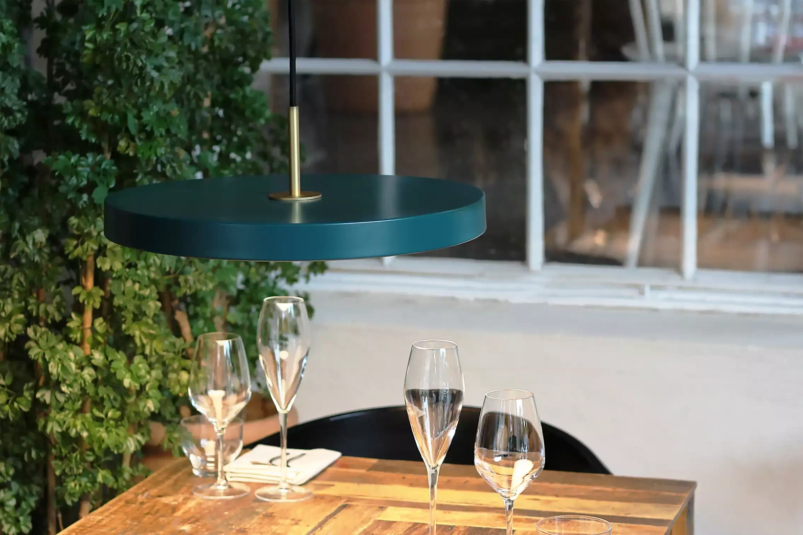 Umage :: Asteria Mini green hanging lamp, diameter 31 cm