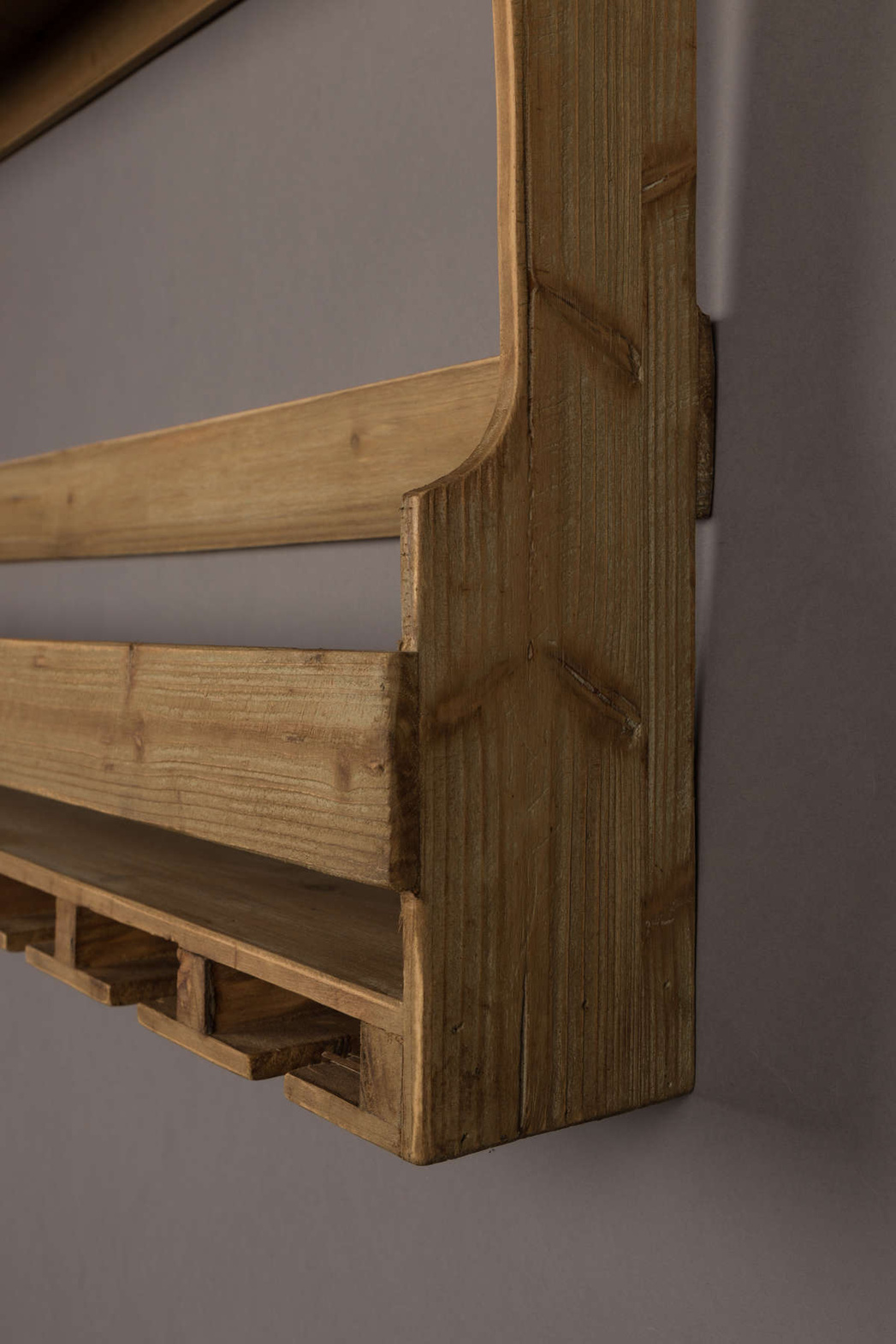 Dutchbone :: Wandregal/Schrank im Industriestil Tres, braun, Breite 80 cm