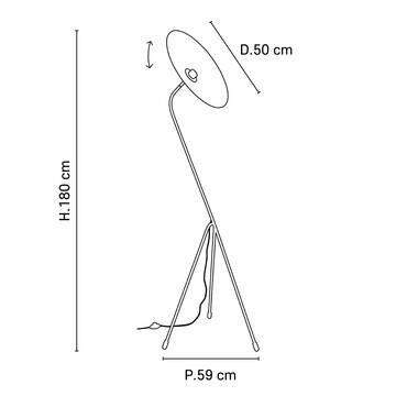 Marktset :: Gatsby Stehleuchte, Schirmdurchmesser 50 cm, Ziegel