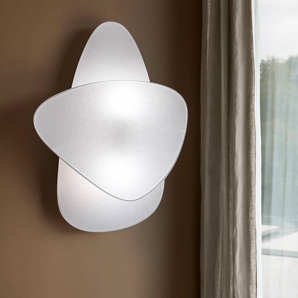 Market Set :: Wandlampe Leinwand Screen Größe 2L Höhe 59 cm weiß