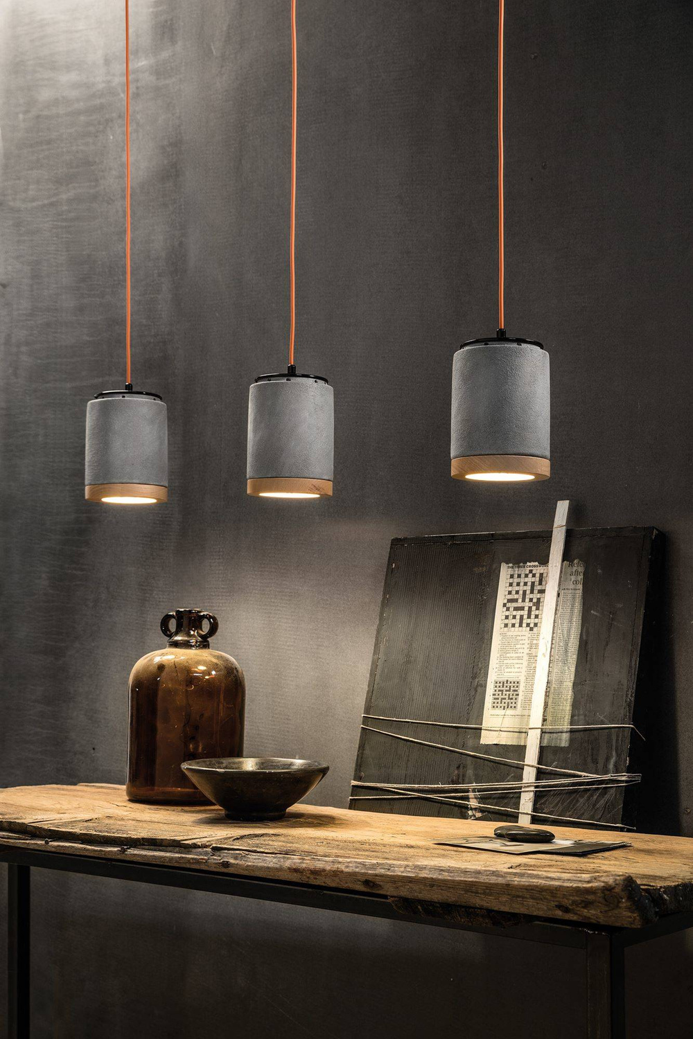 Ferroluce :: Vintage white pendant lamp, diameter 12.5 cm