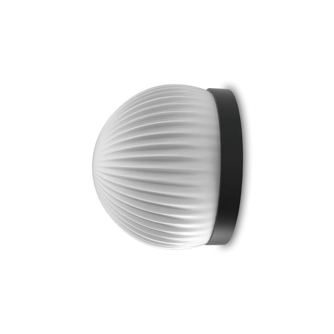 Robin :: Roi Einfache schwarz-weiße Wand-/Deckenleuchte, Durchmesser 12 cm