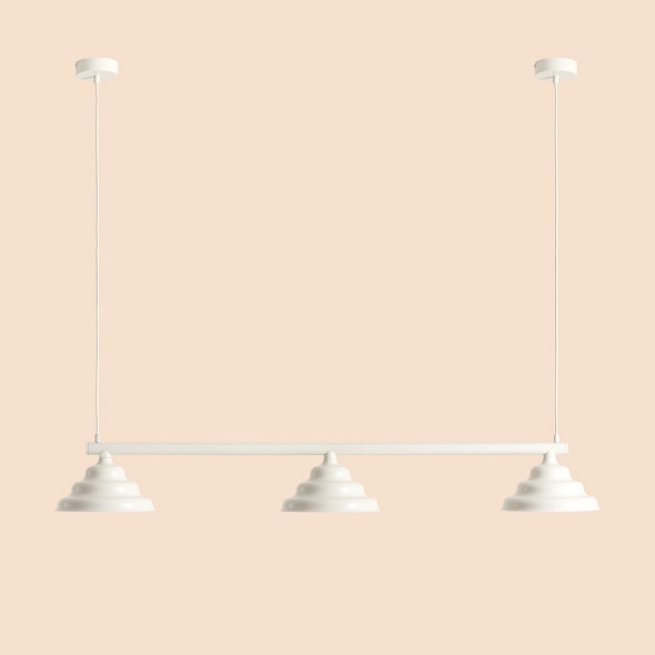 Artera :: Fala 3 hanging lamp, light cream, width 123 cm