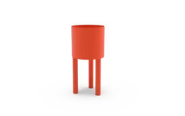 Loft Decora :: Orange flowerpot with high legs, height 50 cm