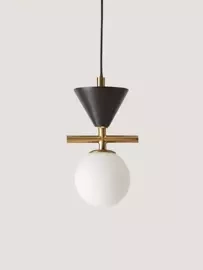 Aromas :: Pendant lamp Oneta gold and black dia. 10 cm