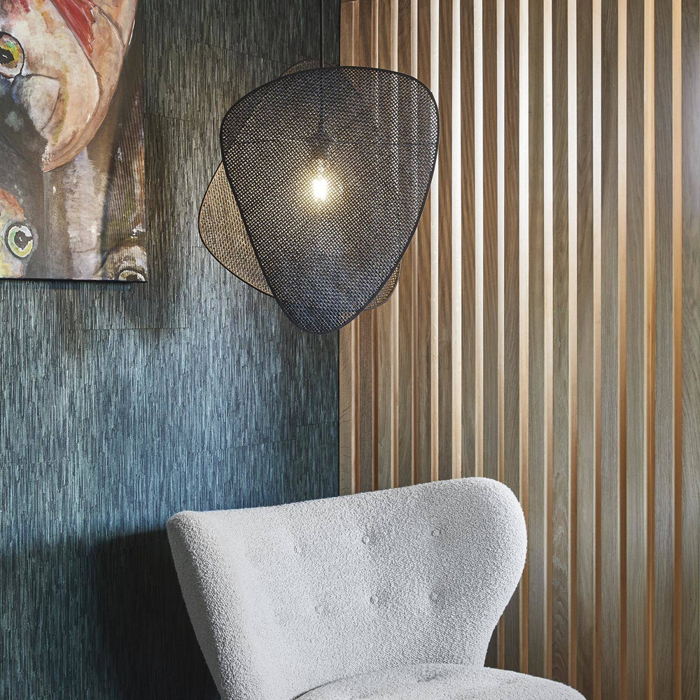 Market Set :: Lampa wisząca Screen czarna wys. klosza 58 cm