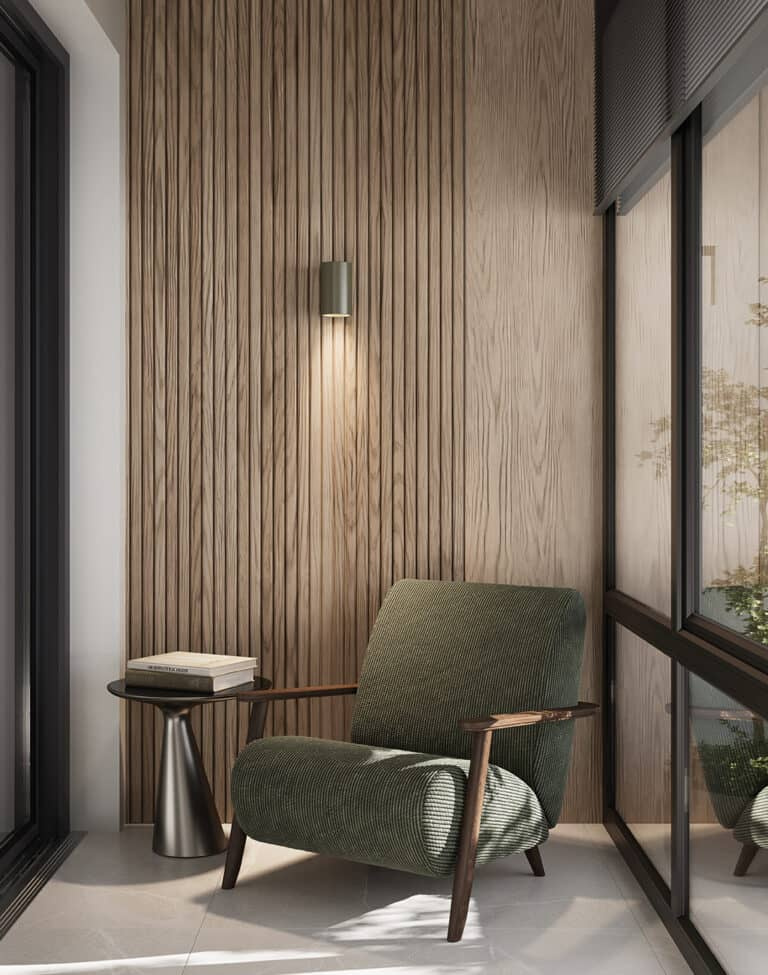 Aromas :: Lampa ścienna / kinkiet Calp szara wys. 13,5 cm