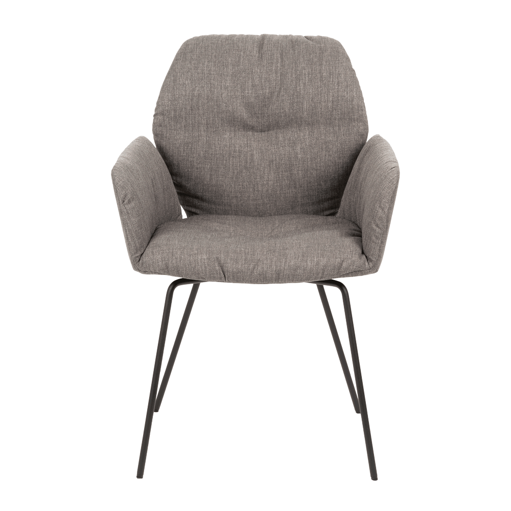 Mobitec :: Mood 99 gray upholstered chair with armrests, width 60 cm