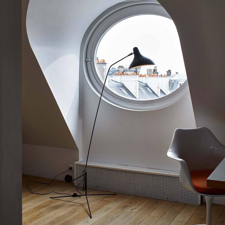 DCW:: Mantis BS1 floor lamp black height 170 cm