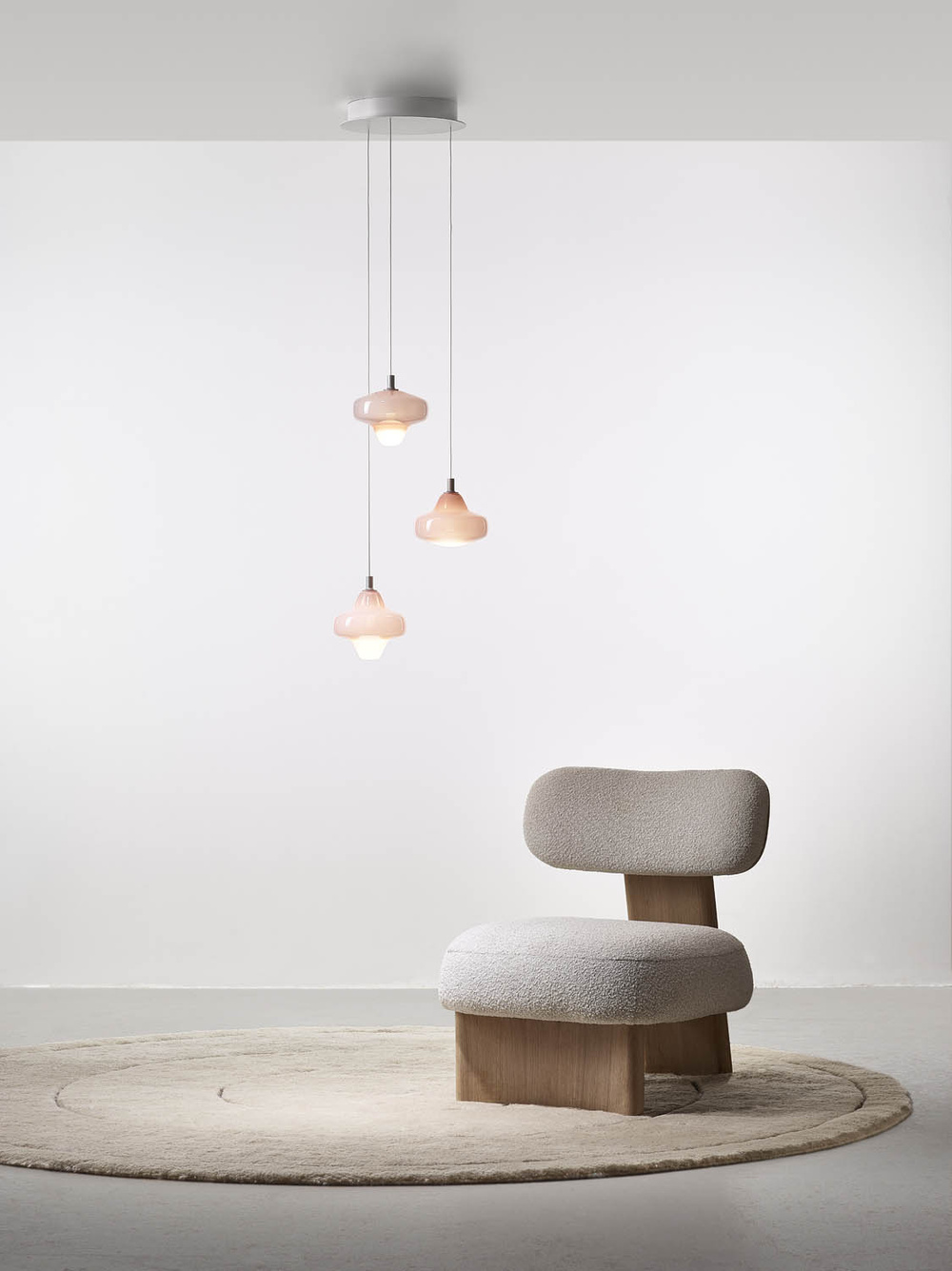 Brokis :: Lampa Wisząca Starcloud Atria szer. 18 cm jasnoróżowa