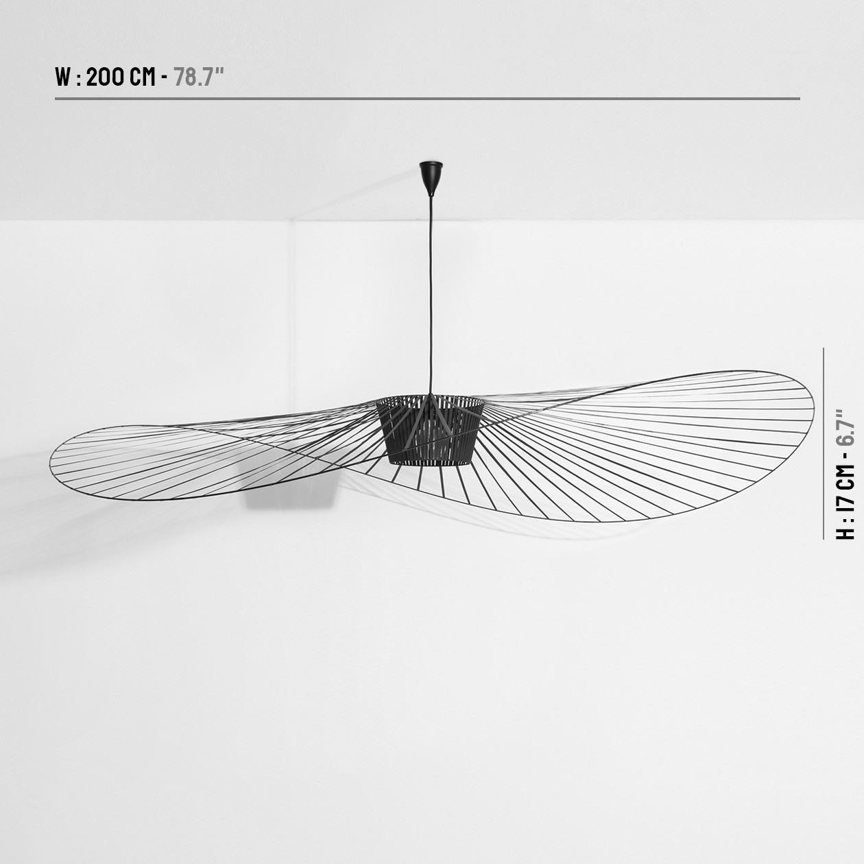 Petite Friture :: Hanging Lamp Vertigo black dia. 200 cm