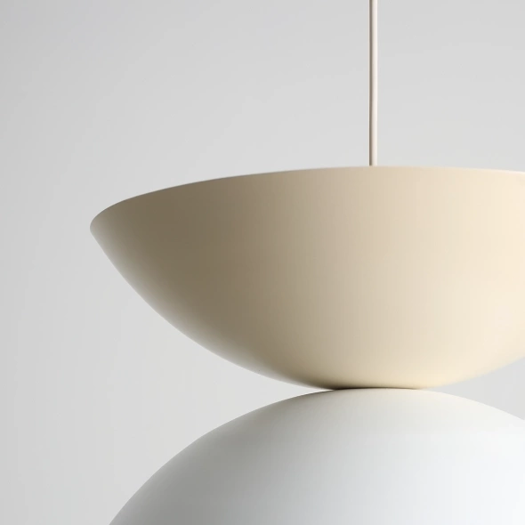 Artera :: Otti Hängelampe in Weiß und Beige