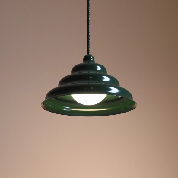 Artera :: Green Wave hanging lamp, size M, diameter 23 cm