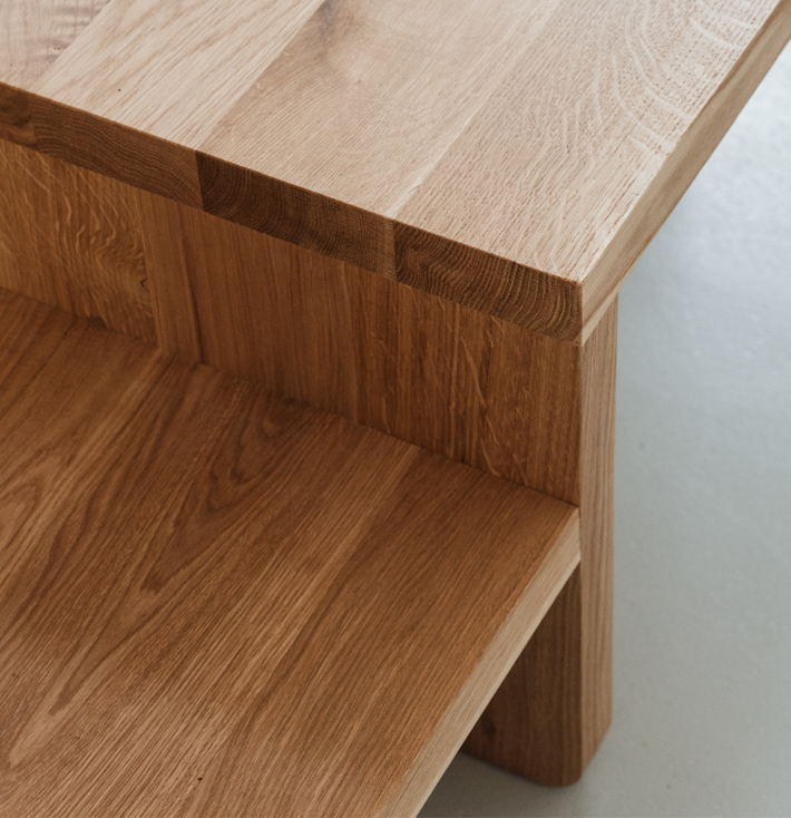 Hoom :: Duo oak coffee table, width 100 cm