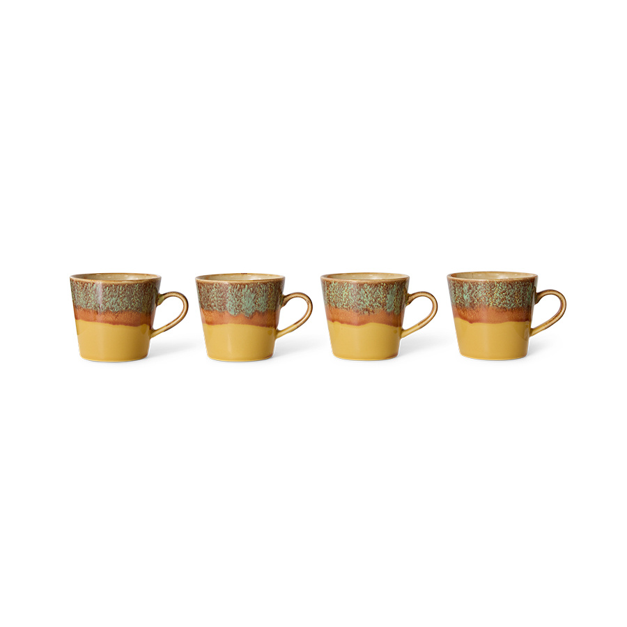 HKLiving :: Kubek do capuccino 70s ceramics wielokolorowy