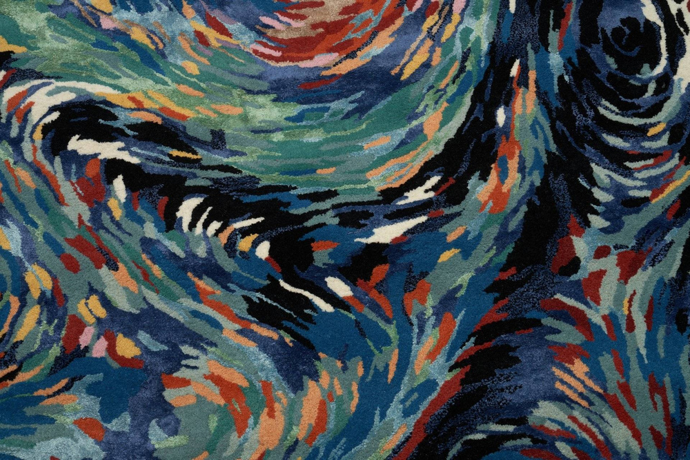 Carpet Decor :: Mehrfarbiger handgefertigter Teppich Flores