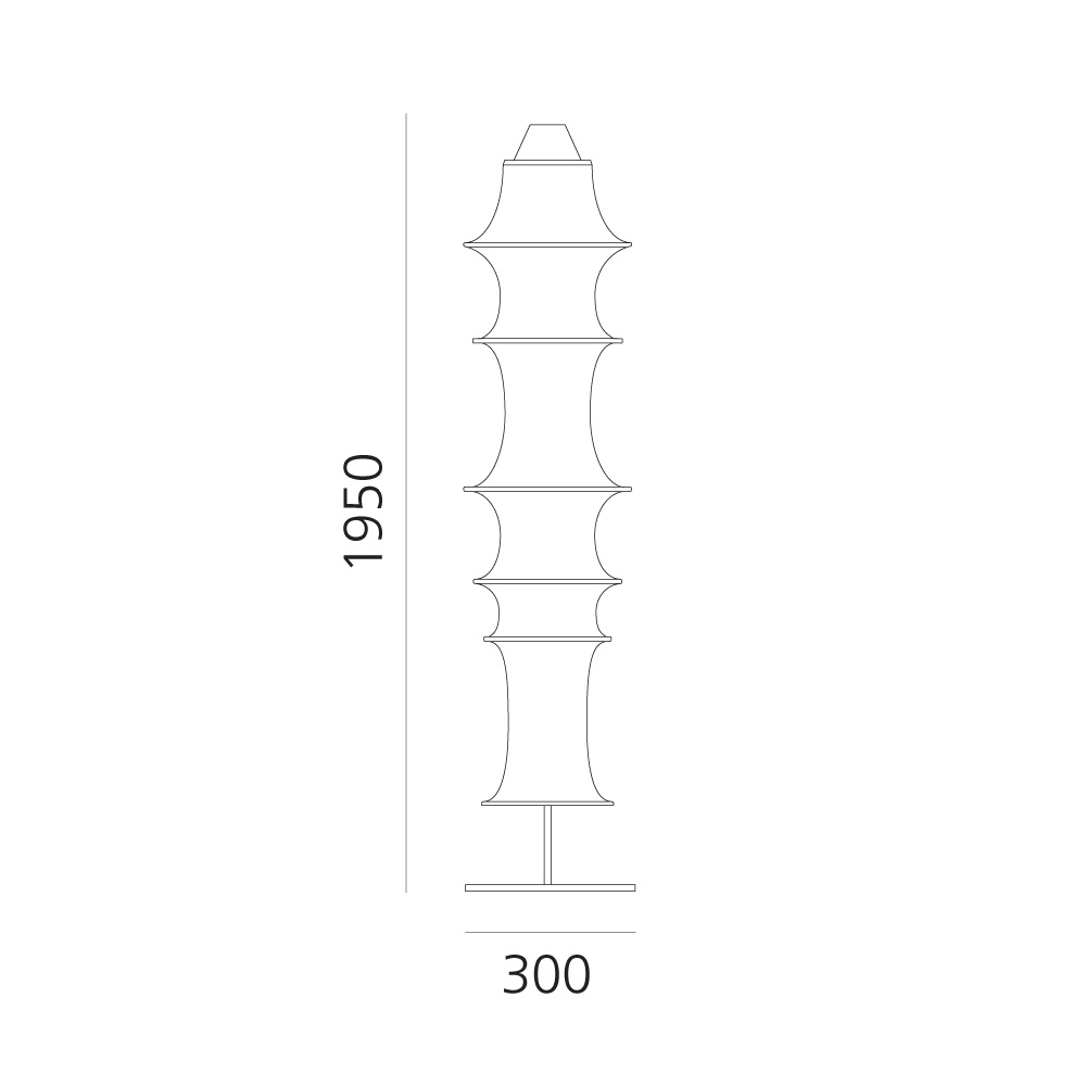 Artemide :: Lampa podłogowa Falkland wys. 195 cm biała