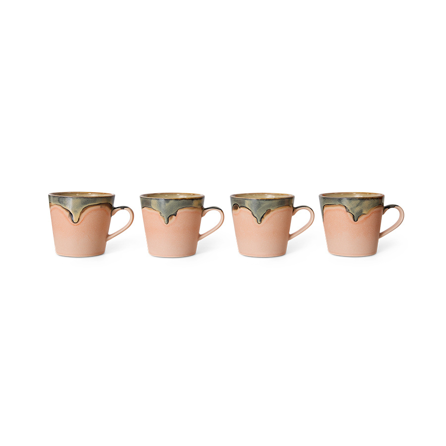 HKLiving :: Kubek do capuccino 70s ceramics różowy