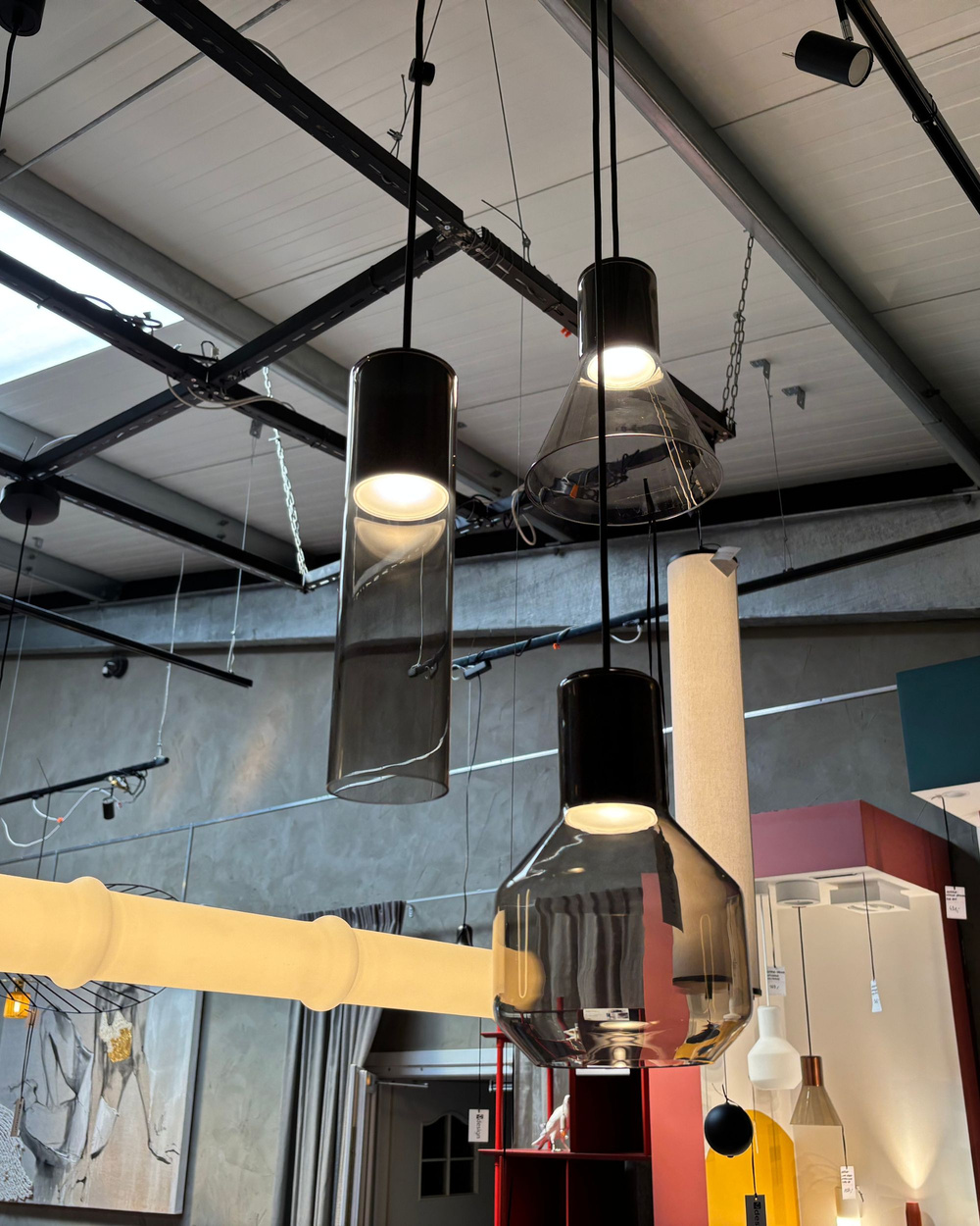 Z ekspozycji - Aqform :: Lampa wisząca Modern Glass 3 klosze