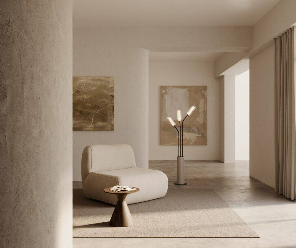 Aromas :: Lari Stehleuchte, Höhe 142 cm, schwarz