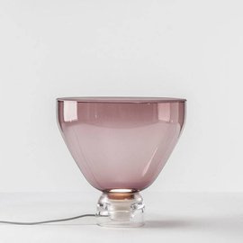 Brokis :: Lightline Medium Table Lamp, Diameter 40, Transparent Pink
