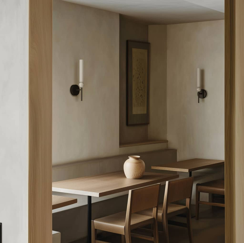 Aromas :: Lampa ścienna / kinkiet Delie wys. 38 cm czarny / biały marmur