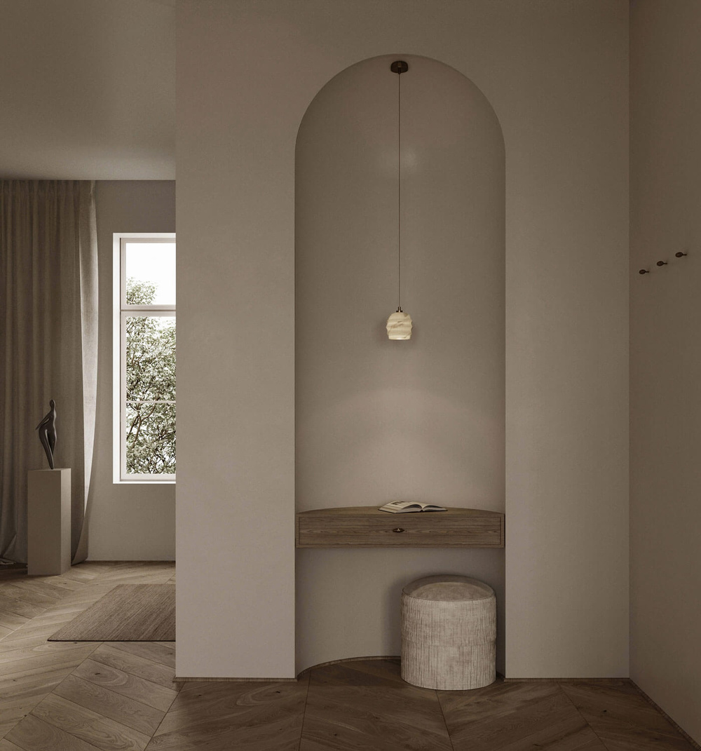 Embassy Interiors :: Kalliope Alabaster Pendelleuchte, Durchmesser 13 cm