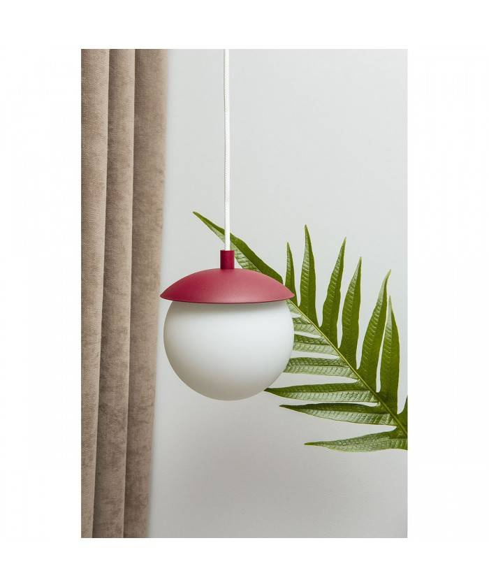 Ummo :: Kuul F hanging lamp, burgundy, diameter 15 cm