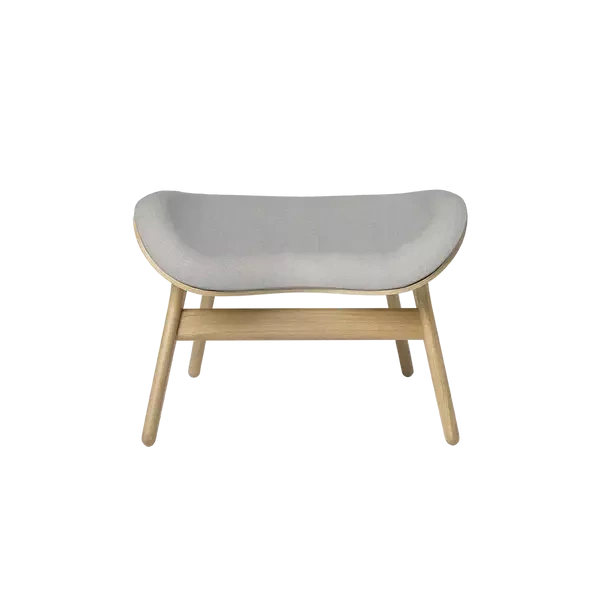 Umage :: Conversation Piece Sterling Upholstered Footstool, Gray, Width: 63 cm