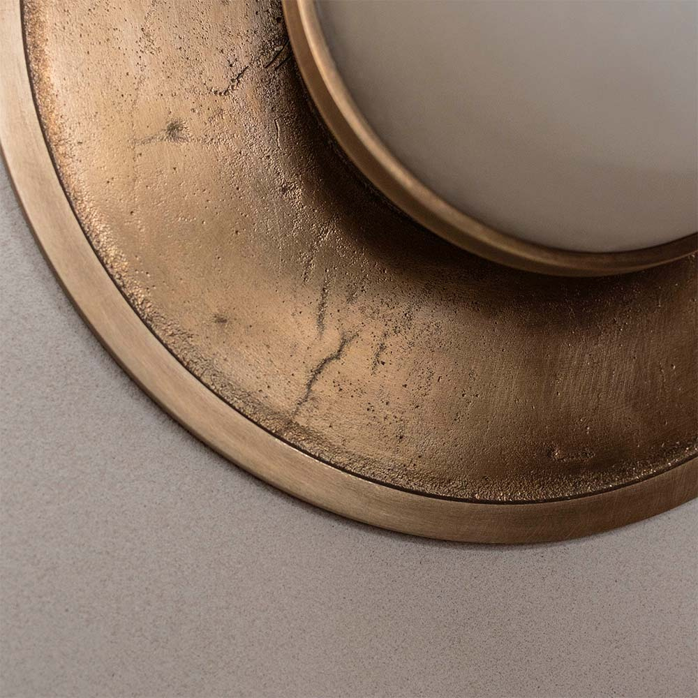 Embassy Interiors :: Mémoire Glas-Messing-Wand-/Deckenleuchte, Durchmesser 30 cm