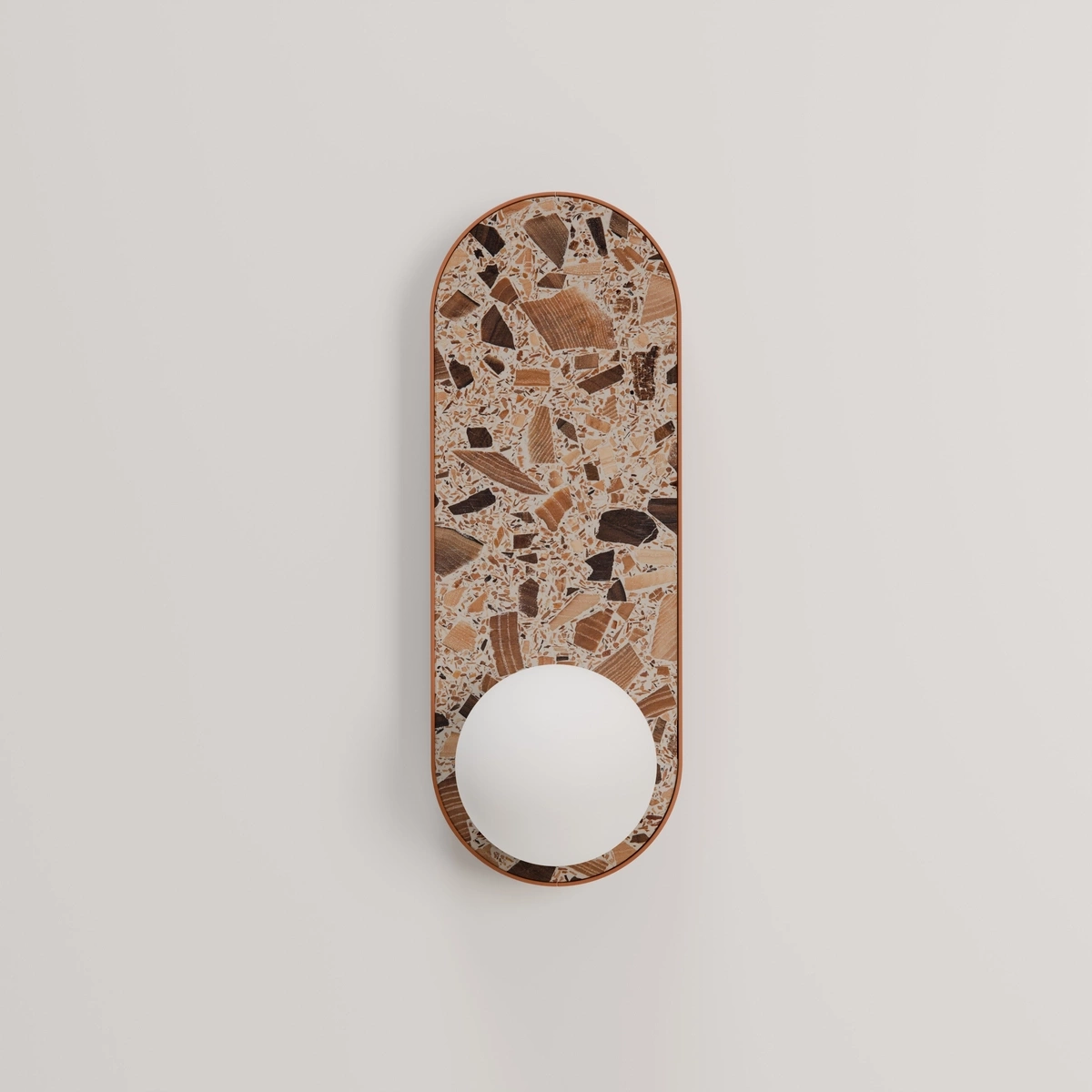 Kaspa :: Lampa ścienna / kinkiet Apolin wys. 65 cm biały