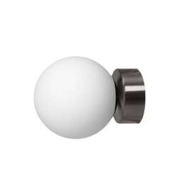 Kaspa :: Mija wall lamp / sconce, brushed titanium, diameter 12 cm