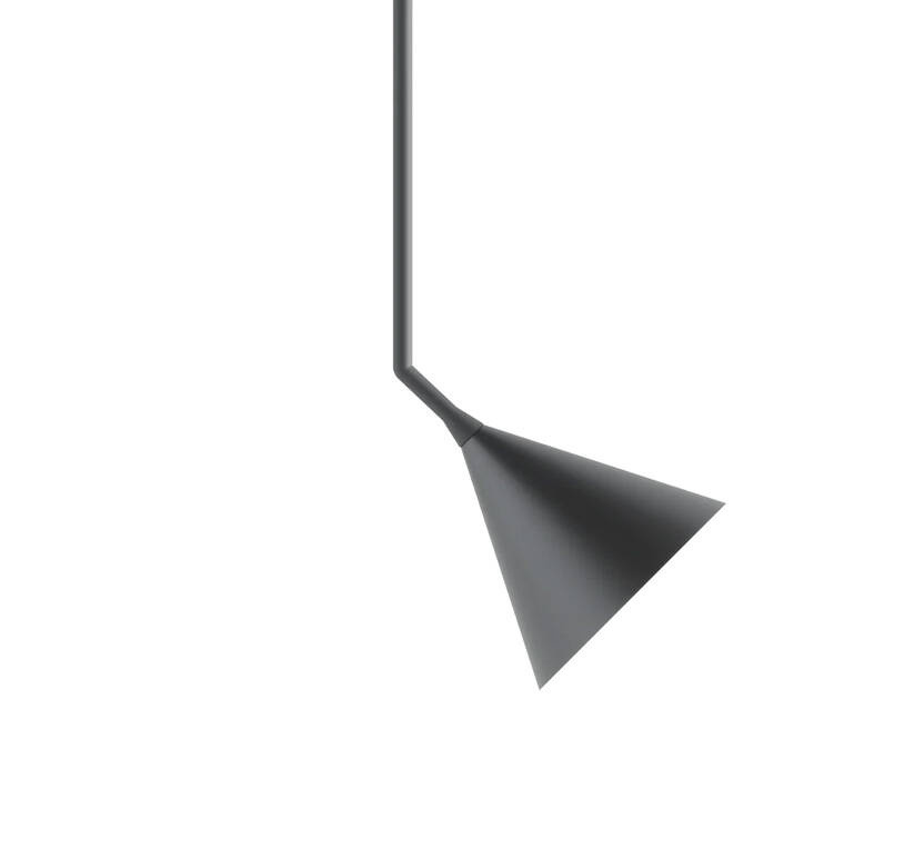 Robin :: Rubi Mono Side hanging lamp, width 24 cm, black and gold