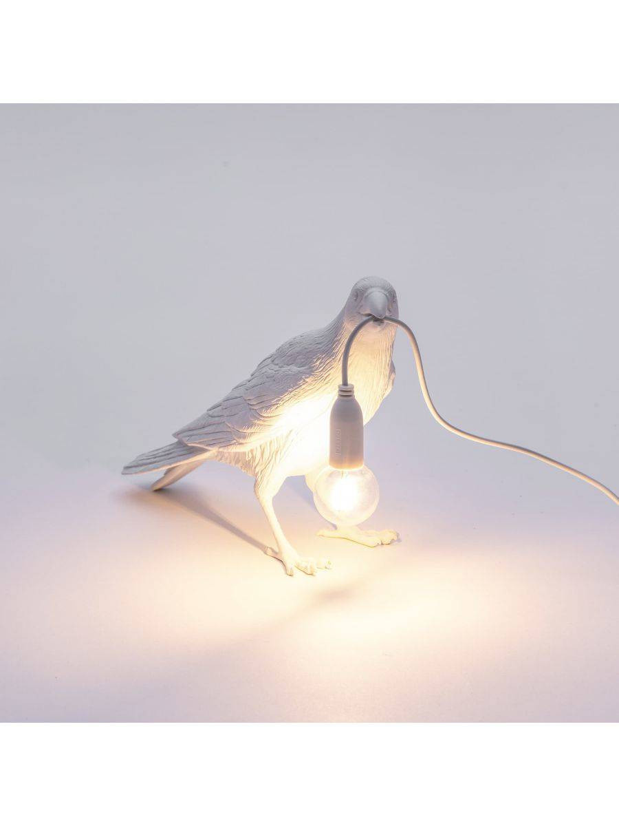 Seletti :: Table Bird Lamp White Waiting OUTDOOR