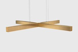 Anour :: X-Model hanging lamp, diameter 100 cm, brushed brass